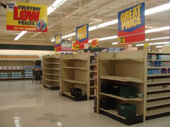 Foodland shelves
