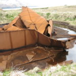 A large fuel tank on Attu