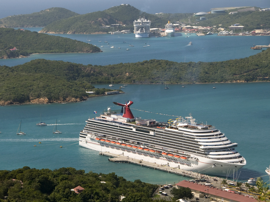 Carnival Carnival Dream docked in St. Thomas, U.S.VI. in December 2010. Andy Newman/Associated Press