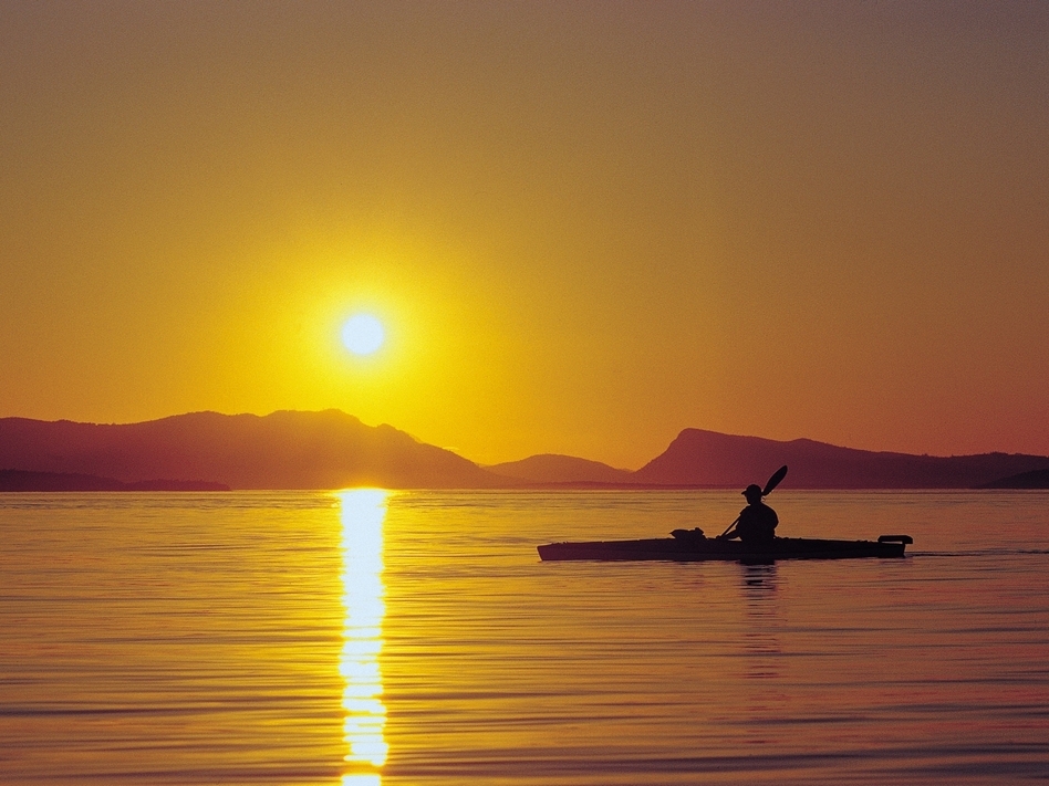 Kayak at Sunset San Juan Islands. Kayak at Sunset San Juan Islands.