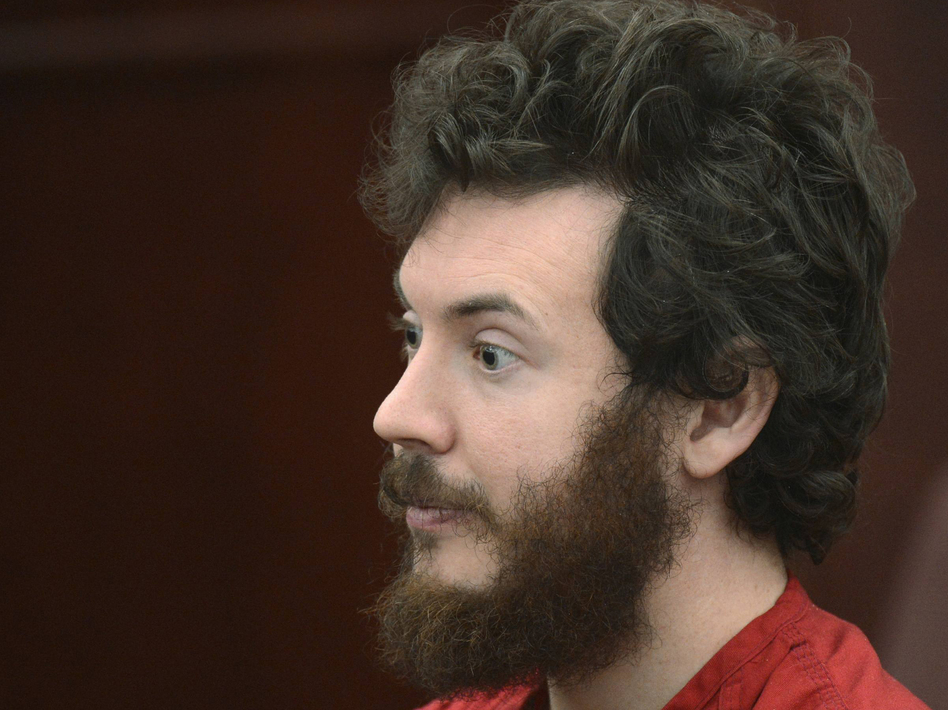 Accused Aurora theater gunman James Holmes during a court hearing last month in Centennial, Colo. R.J. Sangosti/pool /Reuters /Landov Accused Aurora theater gunman James Holmes during a court hearing last month in Centennial, Colo. R.J. Sangosti/pool /Reuters /Landov