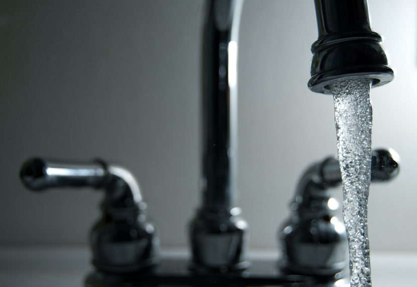 running water faucet