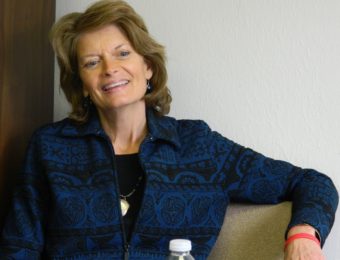 Sen. Lisa Murkowski, R-Alaska, in Ketchikan on April 29.
