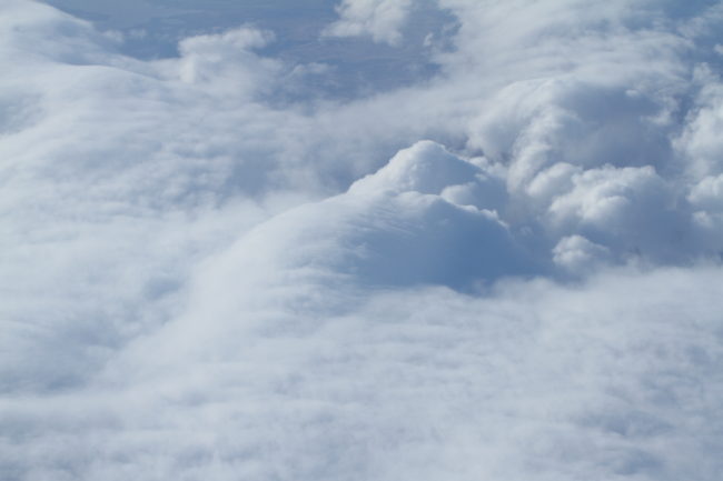 Clouds blanket Pavlof Volcano on May 21, 2013 / Courtesy of Mitch Johnson