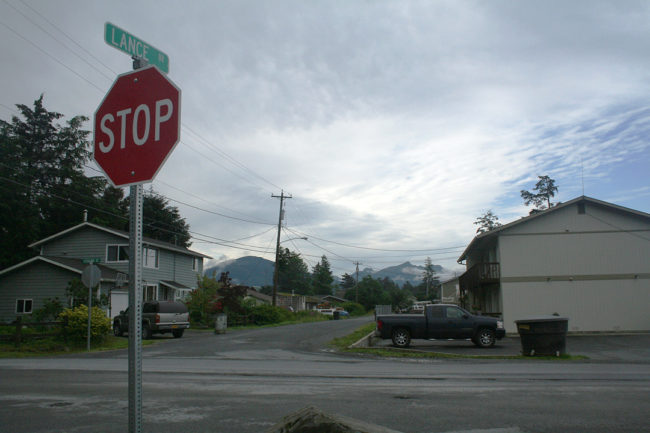 The eastern end of Lance Drive. (Photo by Greta Mart/KCAW)