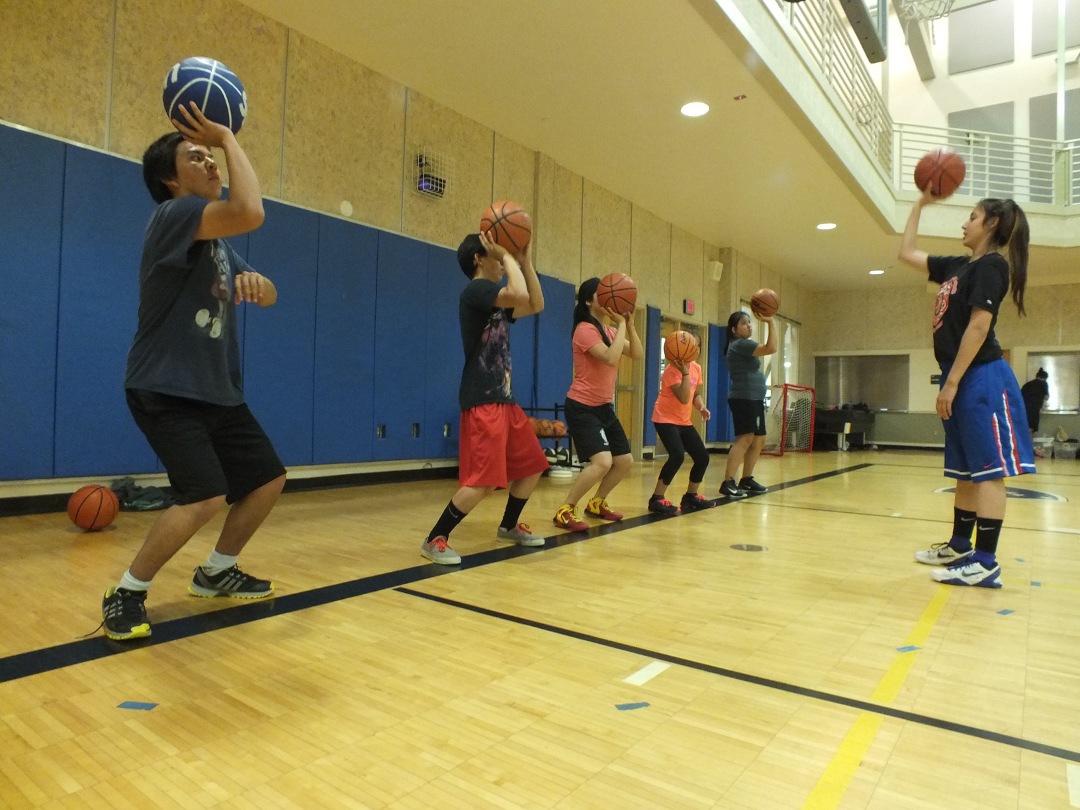 The Tlingit language was incorporated into drills at a recent basketball camp in Juneau sponsored by Sealaska Heritage Institute. (Photo by Casey Kelly/KTOO)