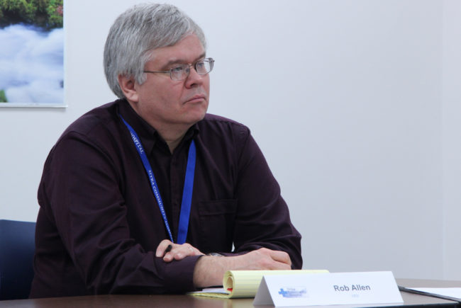 Rob Allen was hired as interim CEO at Sitka Community Hospital in January. (KCAW photo/Rachel Waldholz)