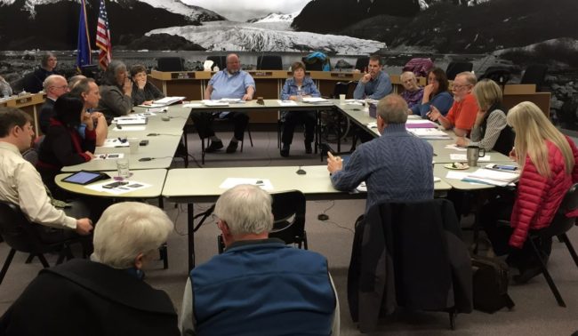 The Juneau Assembly and School Board discussed the school budget Monday night. (Photo by Lisa Phu/KTOO)