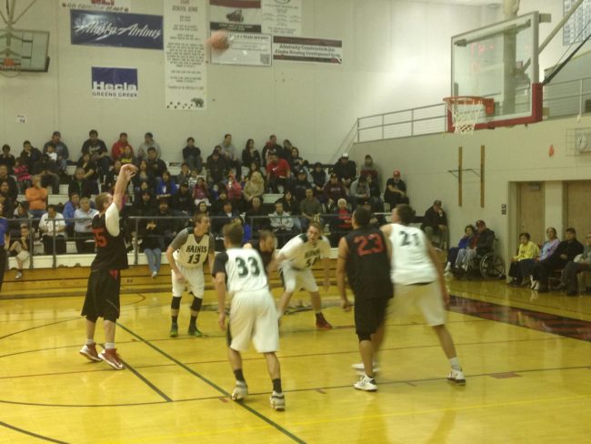 Wrangell and Haines competed during last year's Gold Medal Tournament. (Photo by Lisa Phu/KTOO)