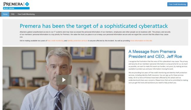 Information on Premera's cyberattack can be found on premeraupdate.com.