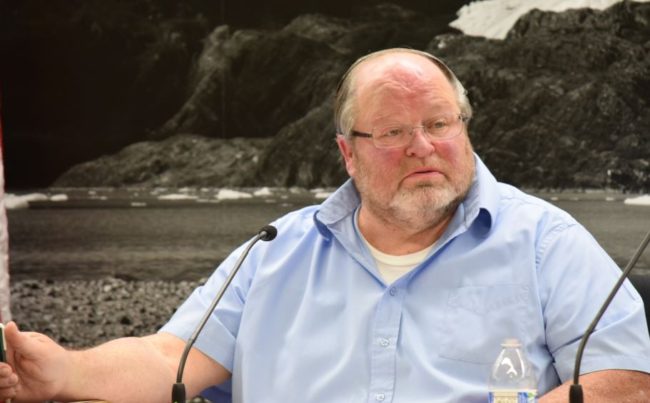 On Monday night, Mayor Merrill Sanford said the ordinance would result in "a lame duck board," instead of an empowered aquatics board. (Photo by Casey Kelly/KTOO)