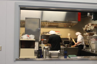 Johnson Youth Center students whip up brown sugar shortbread and a hollandaise sauce. (photo by Elizabeth Jenkins/KTOO)