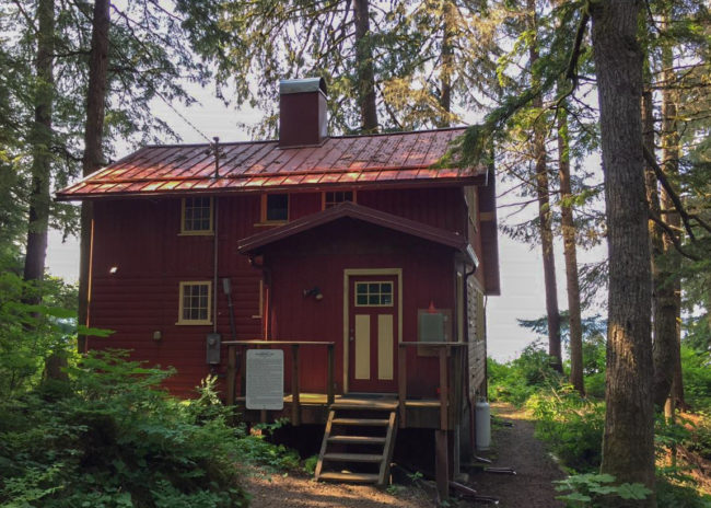 The Gruenings moved to Juneau in 1939. The cabin, known by the family as Eaglerock, was built in 1947. (Photo by Lisa Phu/KTOO)