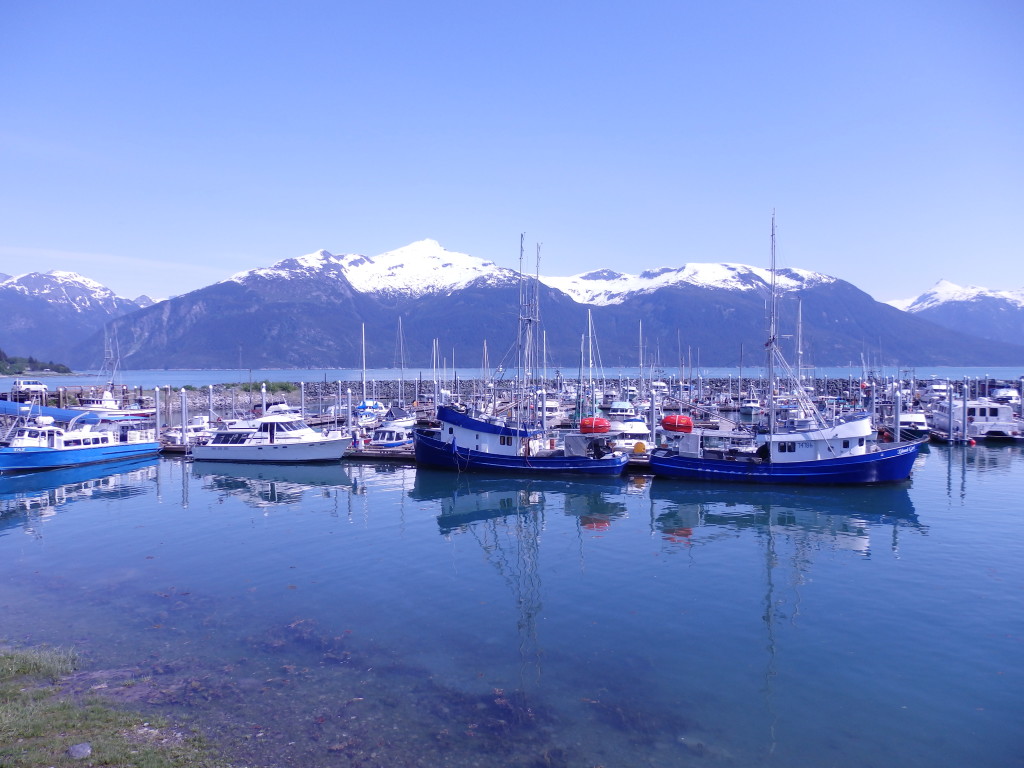 Boats docked at Haines small boat harbor. (Emily Files, KHNS)