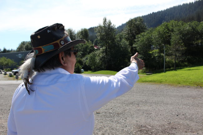 Morris says his uncle wasn't going to leave. He had to pull him out before the fire began. (Photo by Elizabeth Jenkins/KTOO) 