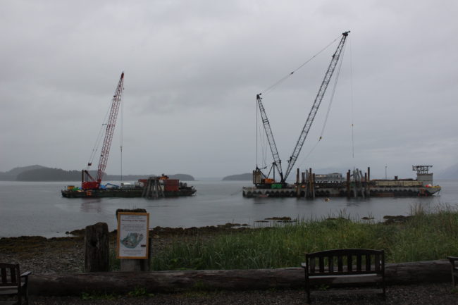 The future site of the new dock. (Photo by Elizabeth Jenkins/KTOO) 