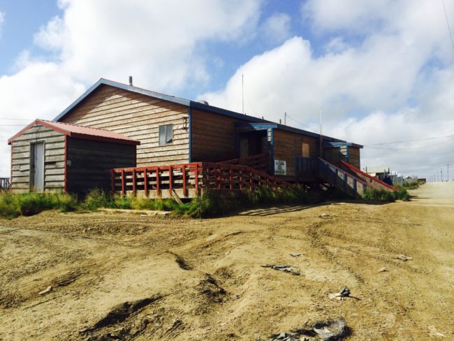 Roxanne Smart’s body was found behind the old Clinic in Chevak Aug. 27, 2014. (Photo by Daysha Eaton/KYUK)