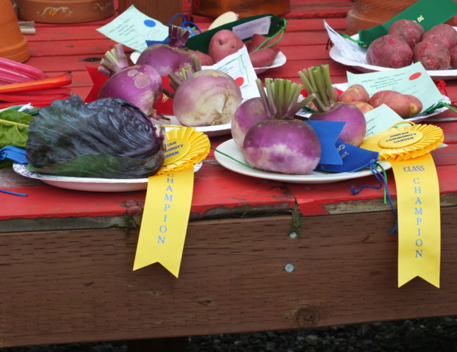 Judges say residents of the Johnson Youth Center submitted many of the entries in the various youth categories.  (Photo by Matt Miller/KTOO)