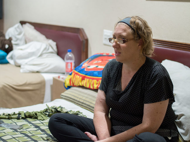 With a restraining order filed against her husband and no home beyond the motel, Karen's financial and legal situation is such that she says, "I have no idea what the hell I'm going to do next week." But she and Ian are not alone: In San Bernardino County, over 9 percent of public school students are identified as homeless. Tess Vigeland/NPR