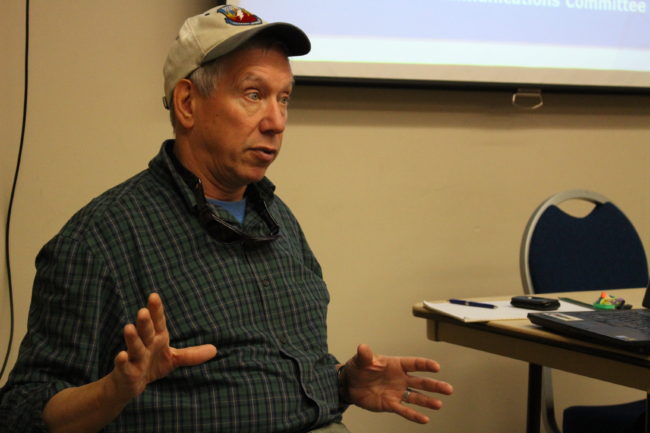 Joel Curtis called the Sitka landslide an emotional site. (Photo by Elizabeth Jenkins/KTOO) 