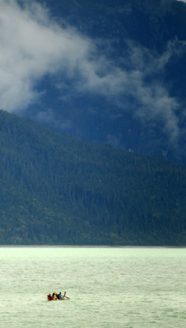 Master Tlingit carver and artist Wayne Price will be featured, with one of his dugout canoes, in an upcoming Smithsonian Institution project. The project examines people’s relationships with water. (Photo by Jillian Rogers/KHNS)