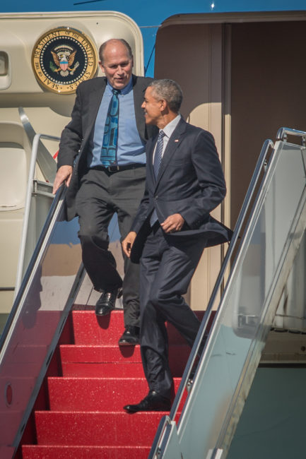 Bill Walker, Barack Obama and Air Force One