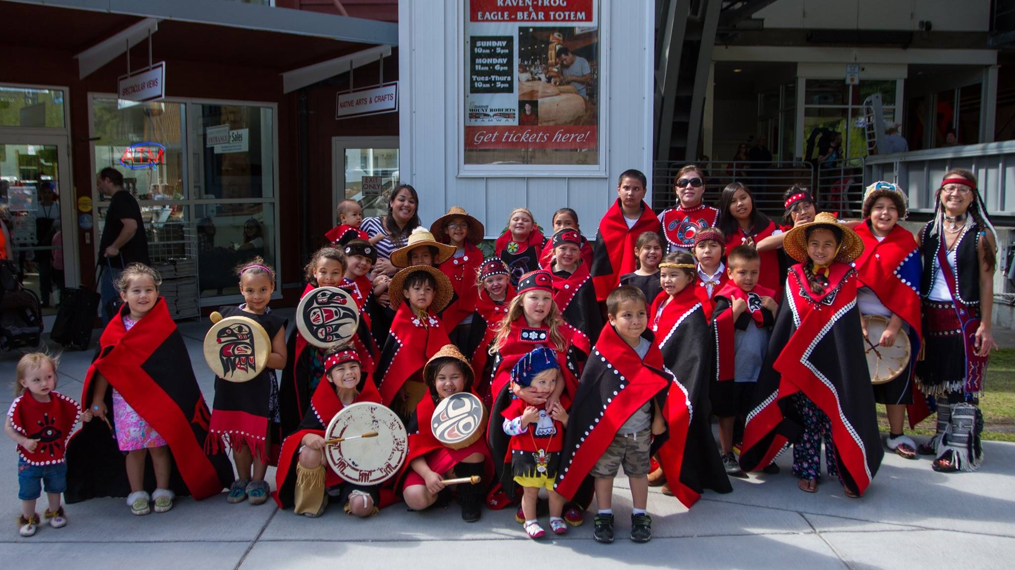 Soboleff (far right) has led the All Nations Children's Dance Group for 20 years. (Picture courtest Vicki Soboleff)