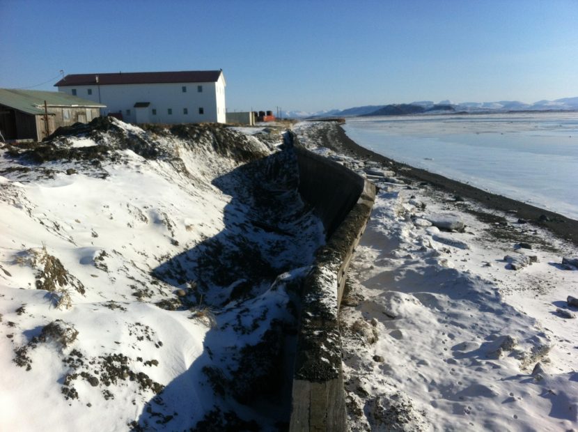 Coastline in Togiak, March 2015. (Photo courtesy of City of Togiak)