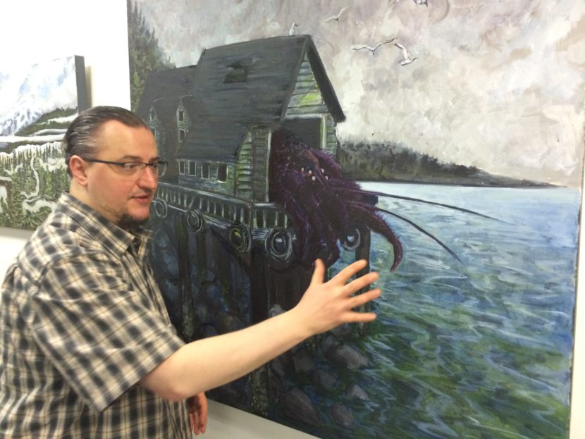 Jacob Higgins with "Cannery"
