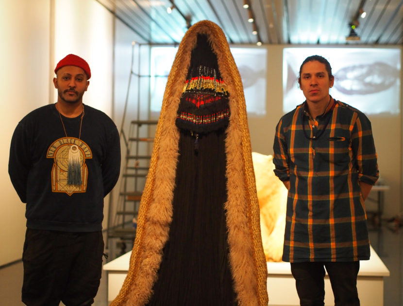 Nep Sidhu and Nicholas Galanin at "Kill the Indian, Save the Man"