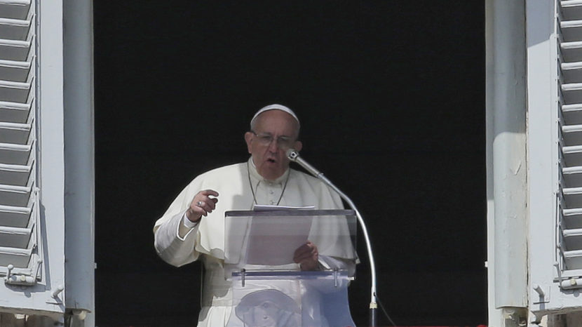 Pope Francis called on "all Christians and people of good will" to work toward abolishing the death penalty, as he addressed a crowd of tourists and pilgrims in St. Peter's Square Sunday. Alessandra Tarantino/AP