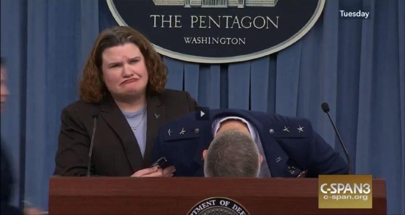 Air Force Deputy for Budget Carolyn Gleason and Deputy Assistant Secretary for Budget Major General James Martin