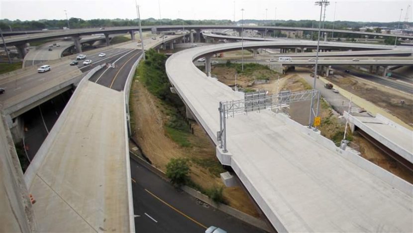 Newly built roads in Fairfax County. Virginia and other states are trying new ways to cut down on costly transportation project delays. AP
