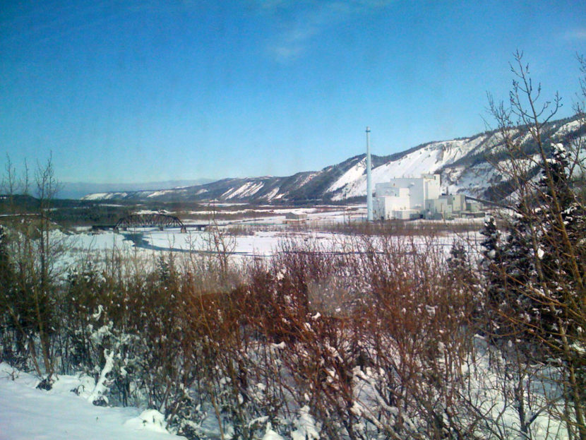 Healy clean coal power plant winter