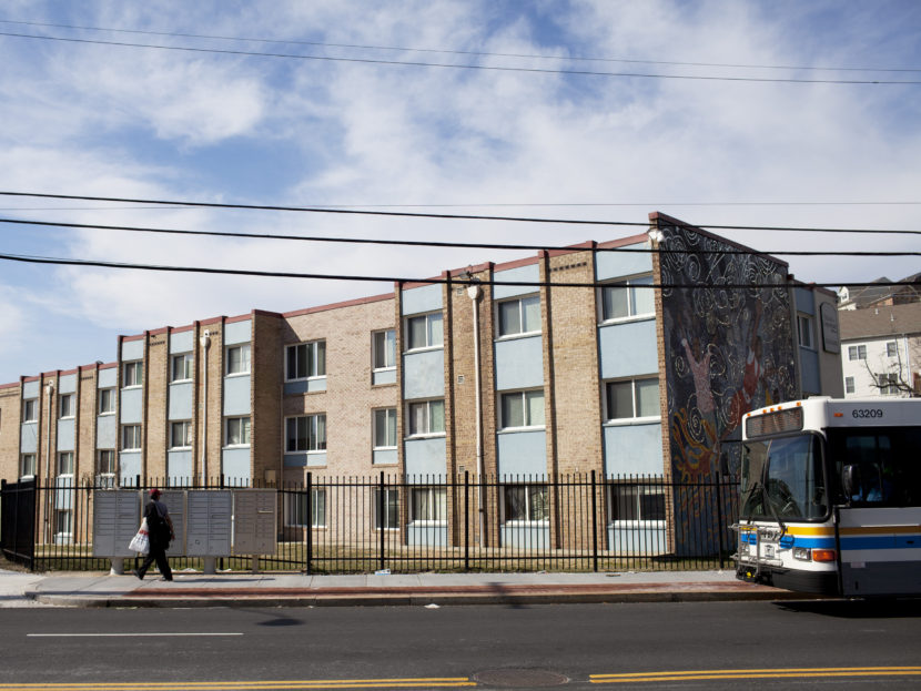 Limes' monthly rent is $1,275 for a three-bedroom apartment at The Village at Chesapeake apartment complex in Southeast Washington, shown here. Brandon Chew/NPR