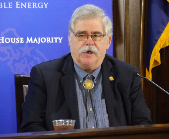 Rep. Kurt Olson, R-Soldotna, at a House Majority press availability, Feb. 11, 2016. (Photo by Skip Gray/360 North)