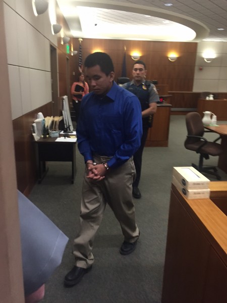 Nathanial Kangas after his conviction of the murder of two police officers (Photo by Dan Bross/KUAC)