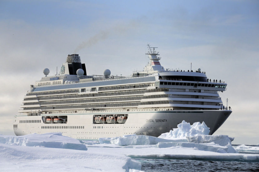 Crystal Serenity at North Cape in Norway
