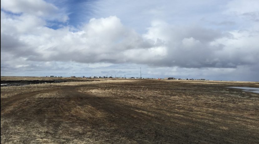 A view of Kwingillingok from near the site of the old school that has been removed. (Photo by Hillman/Alaska Public Media)