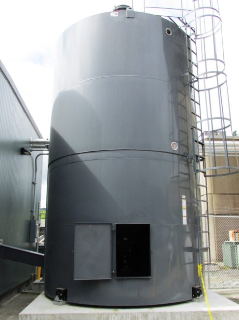 Ketchikan airport biomass boiler silo