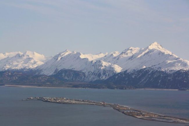 The Homer Spit on Kachemak Bay.