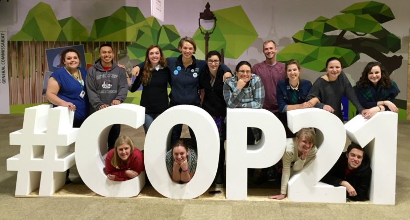 Esau Sinnok (second from the left) talked at the White House aout “Climate Equity” (Photo courtesy of the Department of Interior)