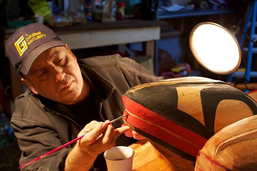 Journeyman carver Mick Beasley is the newest Sealaska board member. He's the only independent candidate among four winners in a field of nine candidates. (Photo courtesy Mick Beasley)