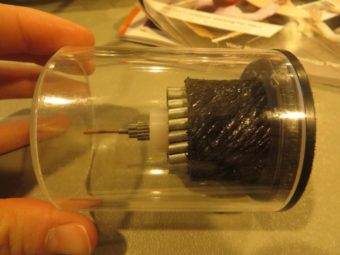 A section of fiber optic cable. (Photo by Laura Kraegel/KUCB)