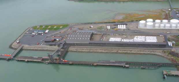 representatives from Alaska Department of Environmental Conservation, Skagway and other organizations met to discuss decades-old lead contamination at Skagway Ore Terminal. (AIDEA photo)