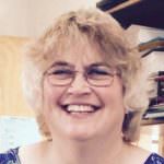 Beth Weldon files her paperwork to run for Juneau Assembly, District 2 at Deputy City Clerk Beth McEwen's desk, Aug. 5, 2016. (Photo courtesy Beth Weldon for Assembly)