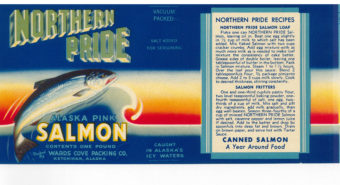 Canned salmon label courtesy of Karen Hofstad