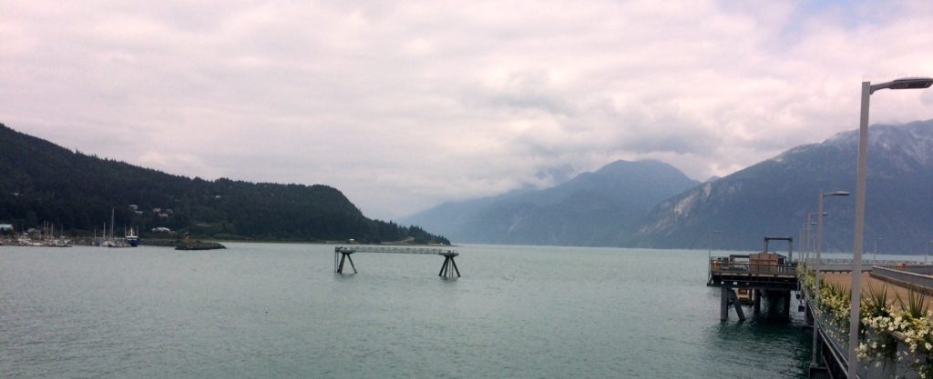 Haze was hanging around Upper Lynn Canal communities on Tuesday. The exact cause of the smoke could not be pinpointed. (Jillian Rogers)