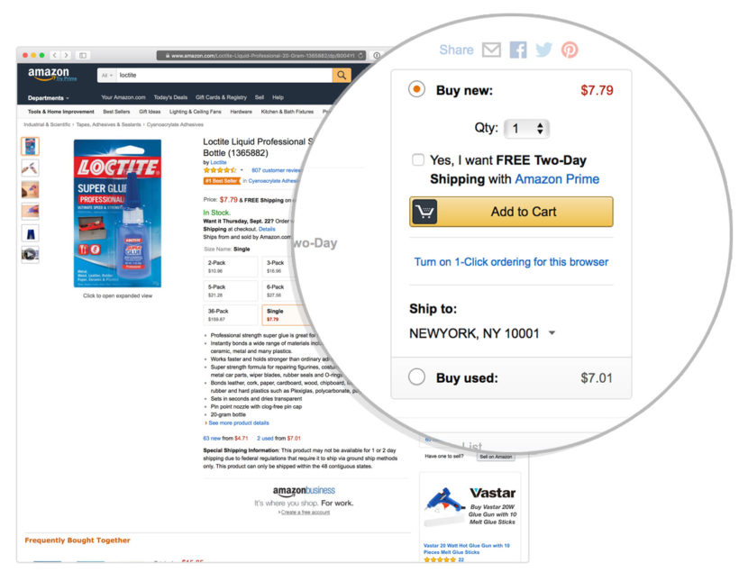 amazon buy box detail