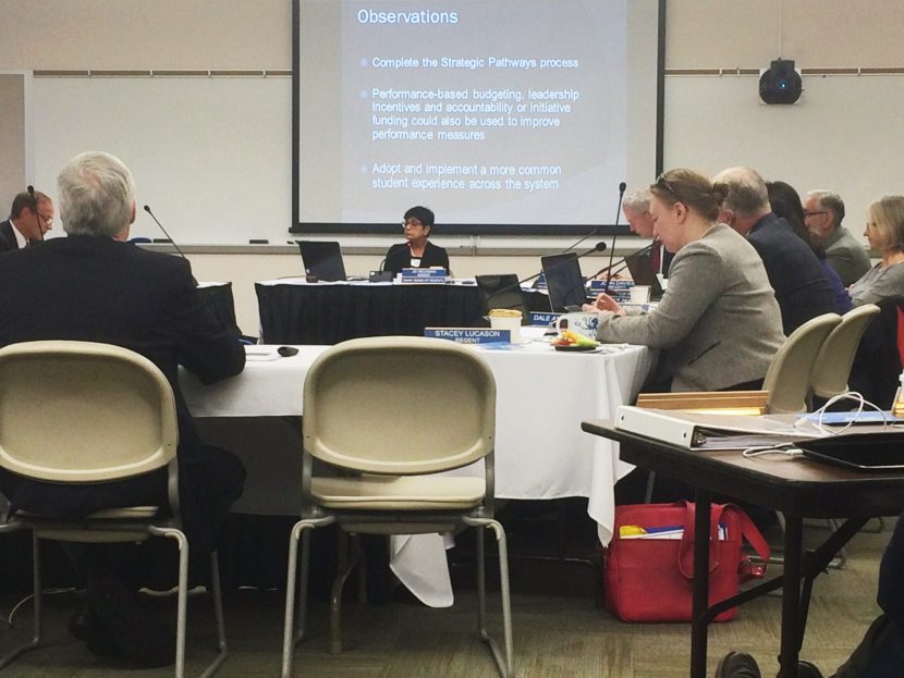 Board of Regents meeting on Friday, Sept. 16, 2016.